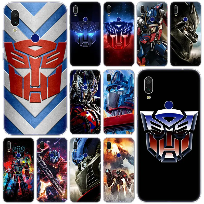 Горячие трансформаторы Autobot логотип мягкий силиконовый чехол для телефона Xiaomi