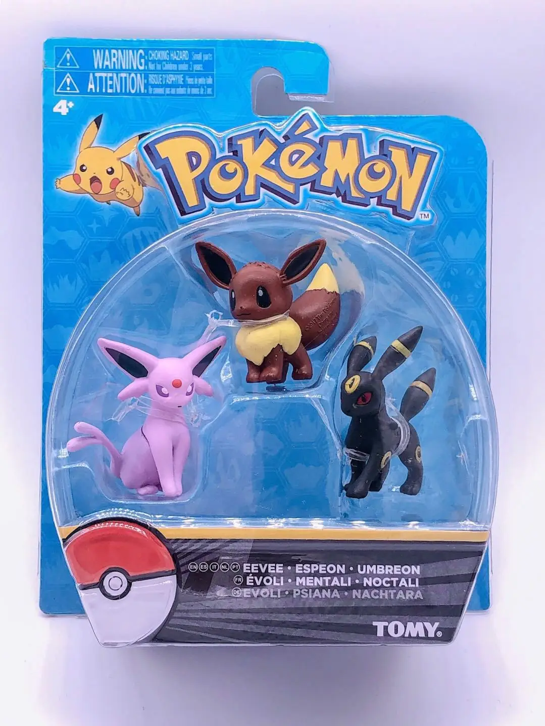 Takara Tomy Pokemon Eevee семейная фигурка игрушки Модель Коллекция экшн-игрушки для детей на день рождения рождественские подарки - Цвет: A with box
