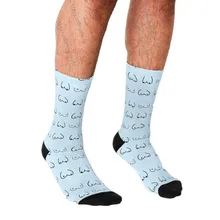 

Funny Socks Men harajuku blue Boobs Cartoon pattern Socks Printed Happy hip hop Novelty Skateboard Crew Casual Crazy Socks