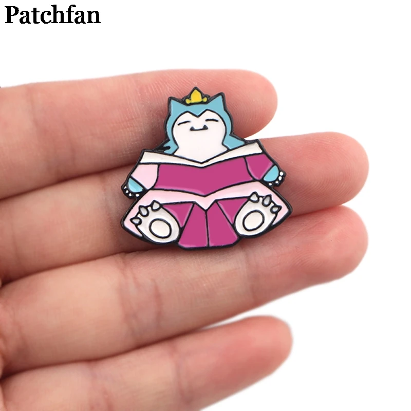 Patchfan мультфильм персонажи цинка металлический Узелок Значки пункт рубашка сумка Одежда Кепка рюкзак броши для обуви значки медали A2264