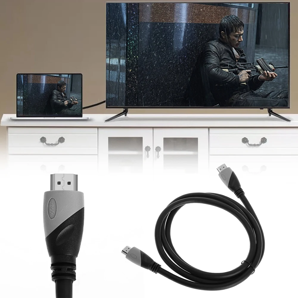 Нейлоновая оплетка HDMI кабель высокоскоростной HDMI 1,4 кабель 3D 1080P Премиум позолоченное цифровое соединение AV патч-корд домашний кинотеатр