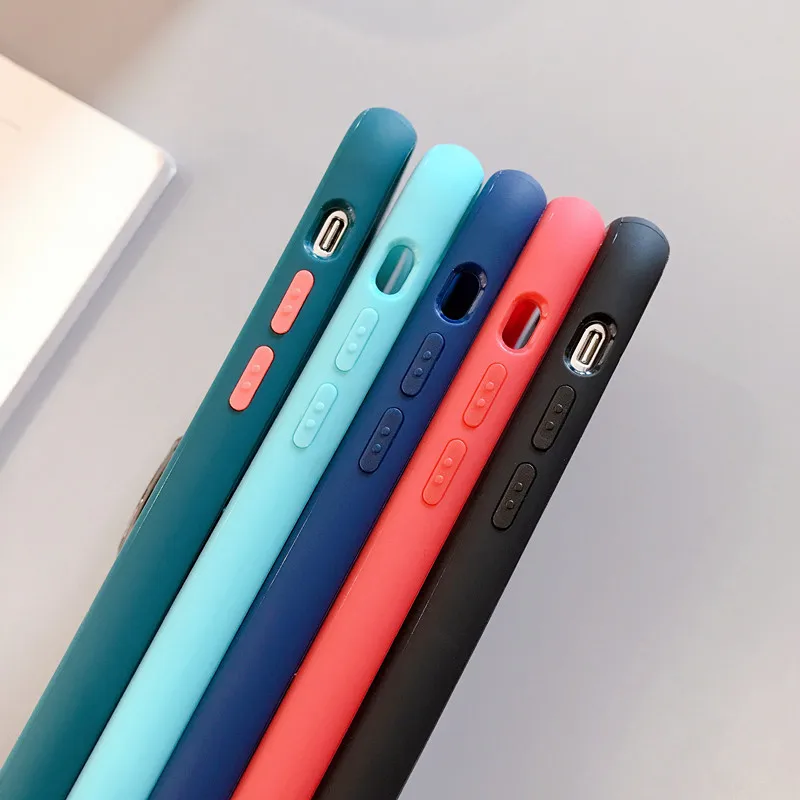 Новое крепление в виде кольца на палец защитный чехол для iPhone X 7 6 6s 8Plus XS 11pro сетчатый чехол с кольцом и пряжкой защитный чехол для телефона