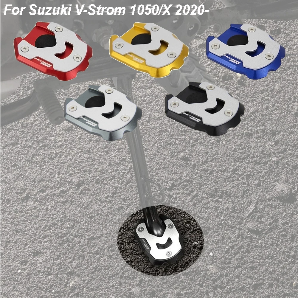 

Motorcycle Accessories For SUZUKI DL1050 V-Strom DL1050XT VStrom 2020- Kickstand Sidestand Stand Extension Enlarger Pad CNC