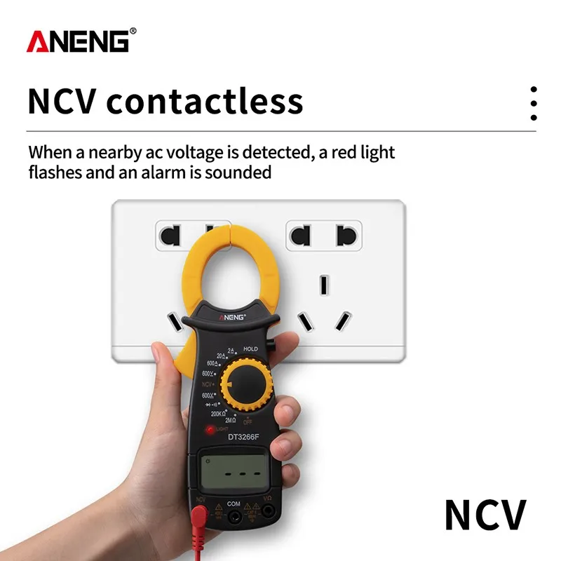 ANENG DT3266F мини цифровой мультиметр-зажим Портативный Ручной ЖК-дисплей AC/DC амперметр вольтметр тестер тока мультиметр