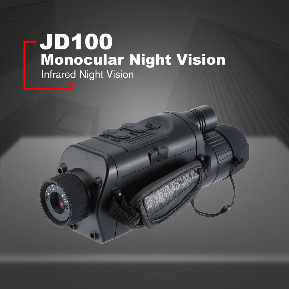 JD100 Монокуляр инфракрасного ночного видения со встроенной камерой-позволяет просматривать в темноте WiFi цифровой HD ночного видения Прямая поставка