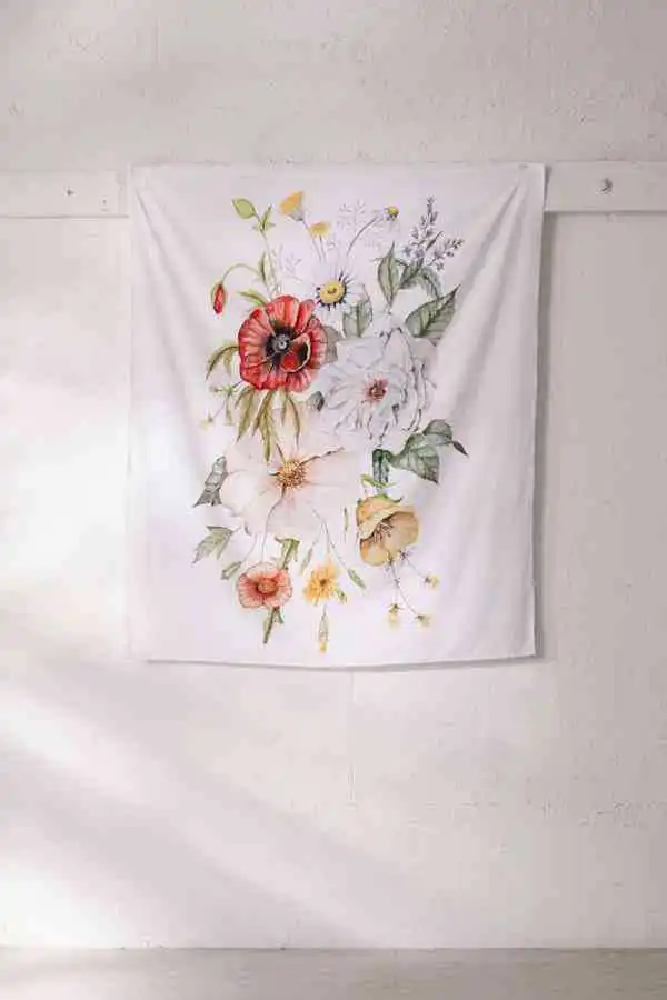 Bohemian Print Tapestry Mandala Flower Wall Hanging Cloth Dorm Art Carpet Picnic Mat
