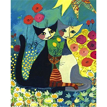 

Painting By Numbers Canvas Painting Cartoon Cats Oil Colouring Paints By Numbers Canvas Painting Home Decor 40x50cm Full Kits