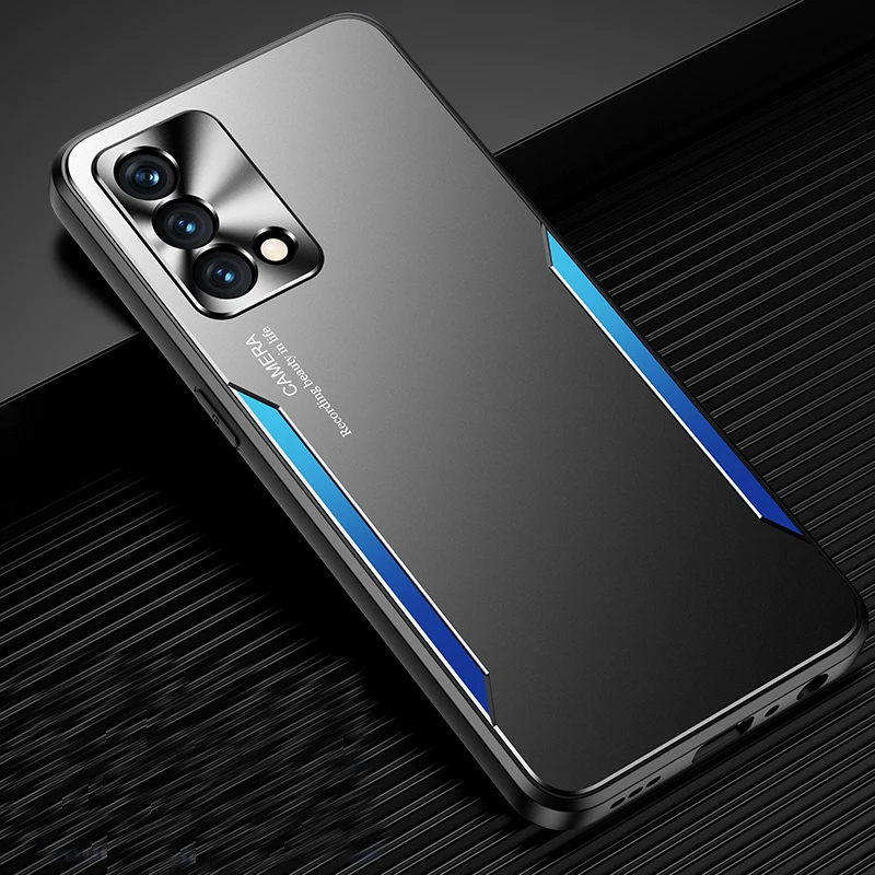 Custodia Di Lusso Realme Gt Master Explorer Edition Neo 3 2 2T Narzo 30 Q3 Q3I Xt X2 Intaglio Laser Cover Posteriore In Metallo Scocca Antiurto