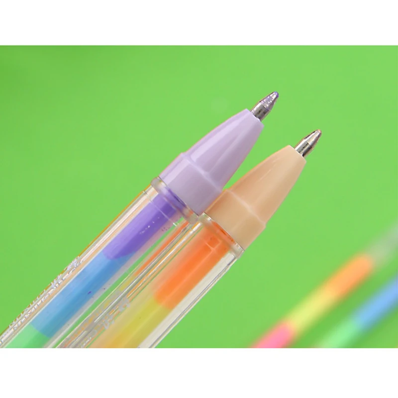 2Pieces Pen Многоцветные радужные текстовыделители Заправка для гелевой ручки для студентов DIY живопись флуоресцентные граффити пополнение школы Suppies художественные инструменты - Цвет: 2Pieces Pen