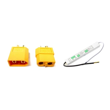 

XT60 Connector Pairs - Pack of 5 Pairs with 30W Waterproof LED Strip. Light Power Supply Driver Transformer DC 12V 2.5A CNIM Hot