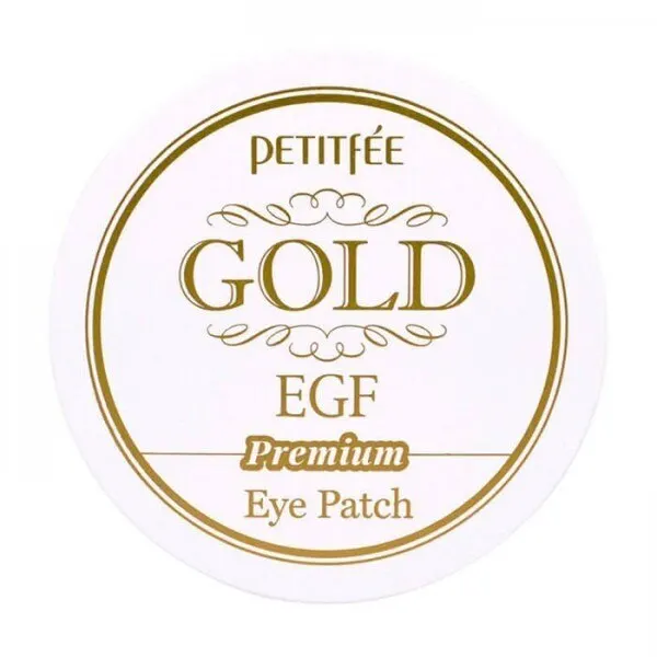 Petitfee Гидрогелевые патчи для век с золотыми частицами и фактором роста Hydrogel eye patch