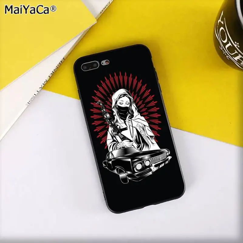 Чехол MaiYaCa AK47 Gun Coque Shell для телефона iPhone 11 pro XS MAX 8 7 6 6S Plus X 5 5S SE XR - Цвет: A10