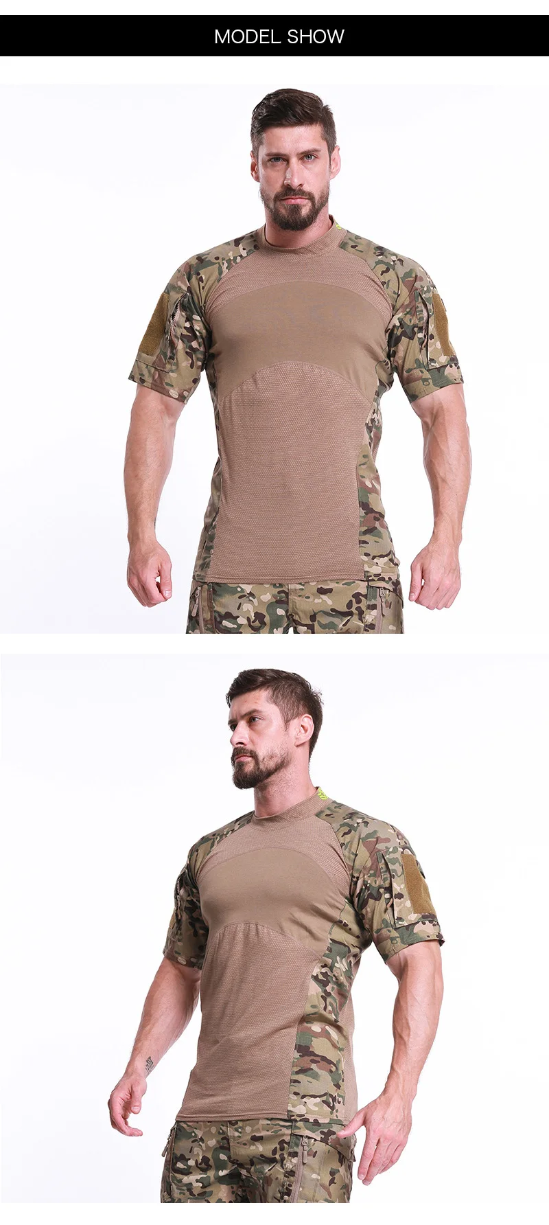 Компрессионная армейская камуфляжная тактическая футболка милитари, мужское нижнее белье, быстросохнущая футболка для походов, альпинизма, туризма, топы