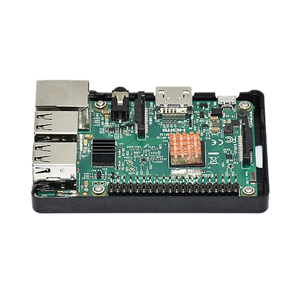 BESTV8 ABS Защитный корпус Оболочка Чехол Крышка для Raspberry Pi B+/2/3 Модель B(черный
