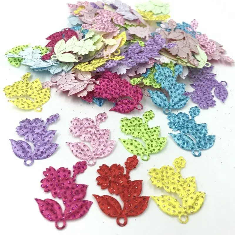 DIY 200pcs Mix Colors Glitter Sequins Flower Felt Appliques Sewing crafts 38mm | Дом и - Цена: US $3.59 / lot