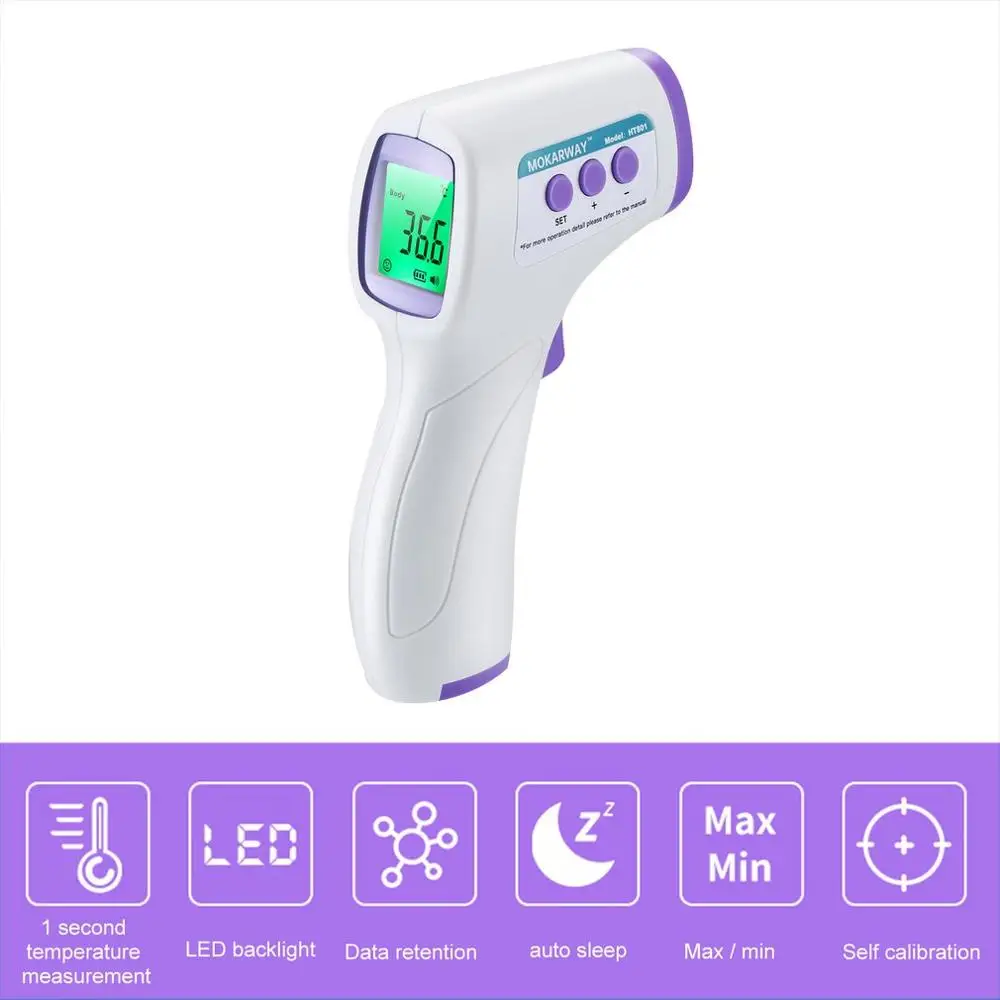 1 Pcs smart accessory T-01 Non-Contact Forehead Temperature Tool High Precision Thermometer Industrial Temperature Meter