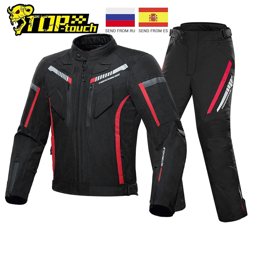 HEROBIKER мотоциклетная куртка мужская водонепроницаемая морозостойкая Осенняя