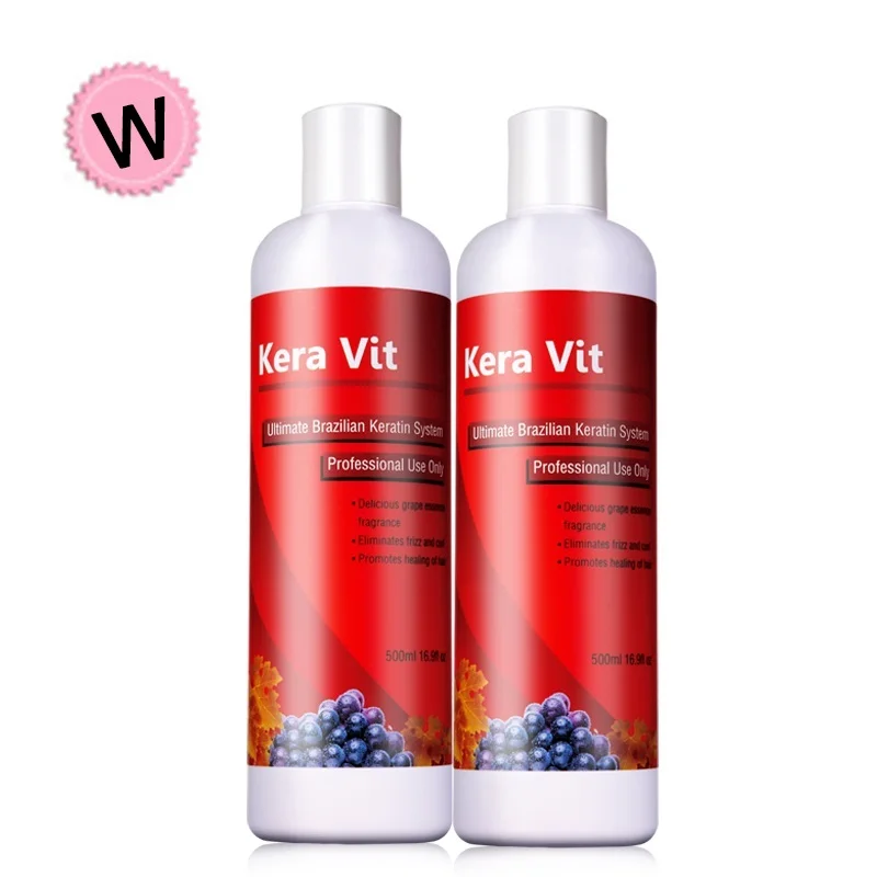 Brazilian Keratin Straight Hair Treatment 2pcs Keravit 1.6% Formaldehyde For weak Hair Repair damaged hair Products