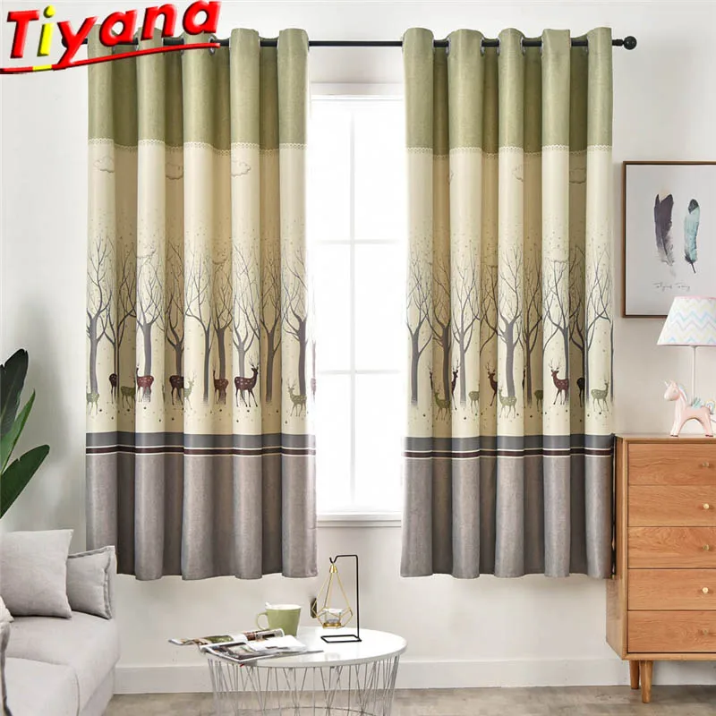 

Ready Made Floral Printed Kitchen Tie Up Curtains Window Blackout Curtains for Bedroom Room Short Curtains Pelmet PC032#20