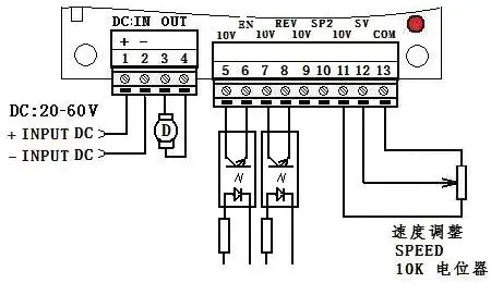 Реверсивный преобразователь постоянного тока в постоянный контроллер 24v 48 вольтового источника электропитания постоянного тока регулятор скорости 10A мягкий старт/стоп indusdrial ограничение тока Ограничение скорости