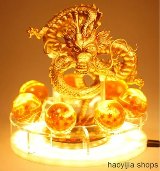 

New LED night light room table lamp home decoration crystal ball Dragon Ball Wukong spirit bomb table lamp fashion