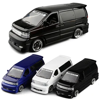 

3 Colors 1/32 Truck Van Diecast Model Car Bus MPV Boy Girl Gifts Collection With Light and Sound Gift Toys V137
