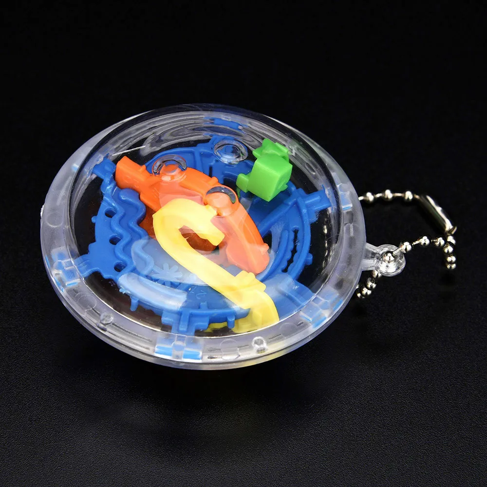 

2019 High Quality 30 Barriers Mini Ball Maze Intellect 3d Puzzle Toy Balance Barrier Magic Labyrinth Spherica