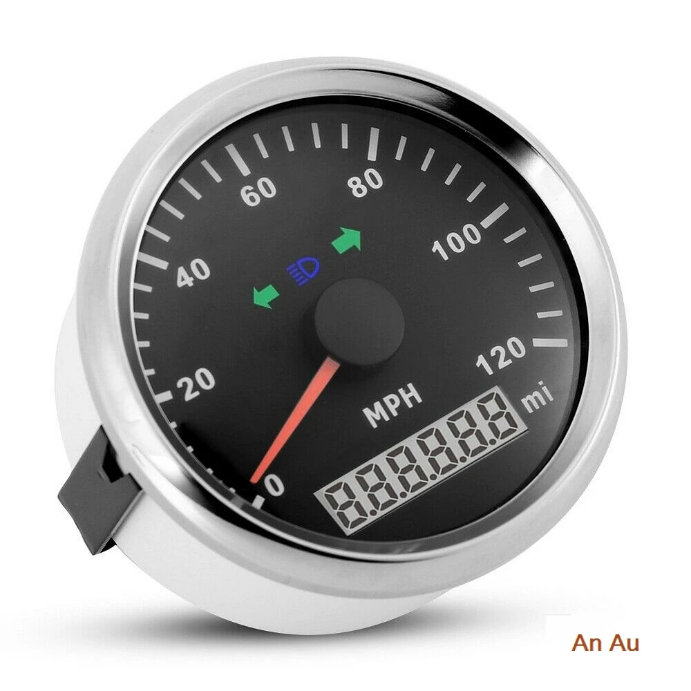 Compteur De Vitesse Moto Par Satellite Compteur de vitesse GPS pour moto, 85mm, 200mph, odomètre, kilométrage  réglable, étanche | AliExpress