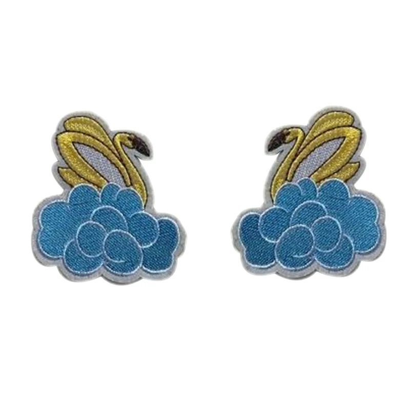 

Fashion Clothes Women Biker Patch Street culture Icon 900mm Swan Dance Deal with it Embroidery flower patches for clothing girl