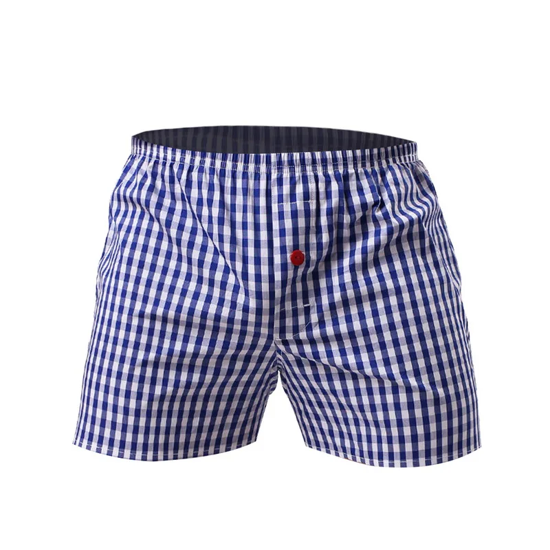 High Quality Underpants Boxers Brand Men's Boxer Home Shorts Classic Plaid Combed Male Loose Breathable Oversize Family Panties High Quality Underpants Boxers Brand Men's Boxer Home Shorts Classic Plaid Combed Male Loose Breathable Oversize Family Panties