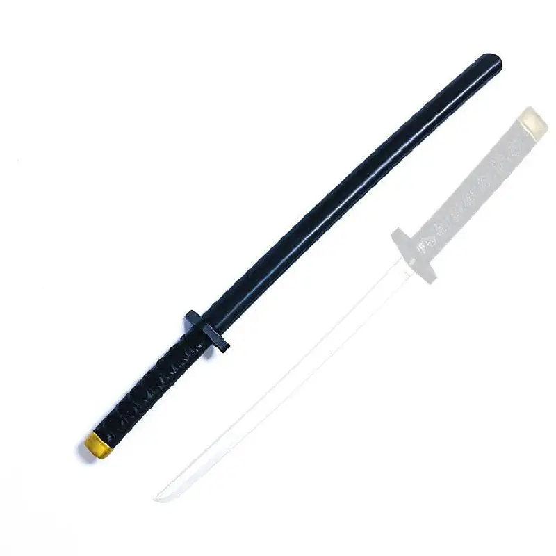 

60cm New Death Toy Swords Katana Anime Sword Cosplay Props Children's Party Show Pu Rubber Simulation Sword Halloween Christmas