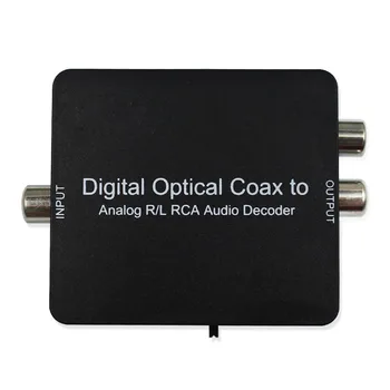 

Digital to Analog Audio Decoder Optical Toslink Coxaial in 3.5mm jack L/R RCA out Converter support Dolby DTS Stere for TV PS4
