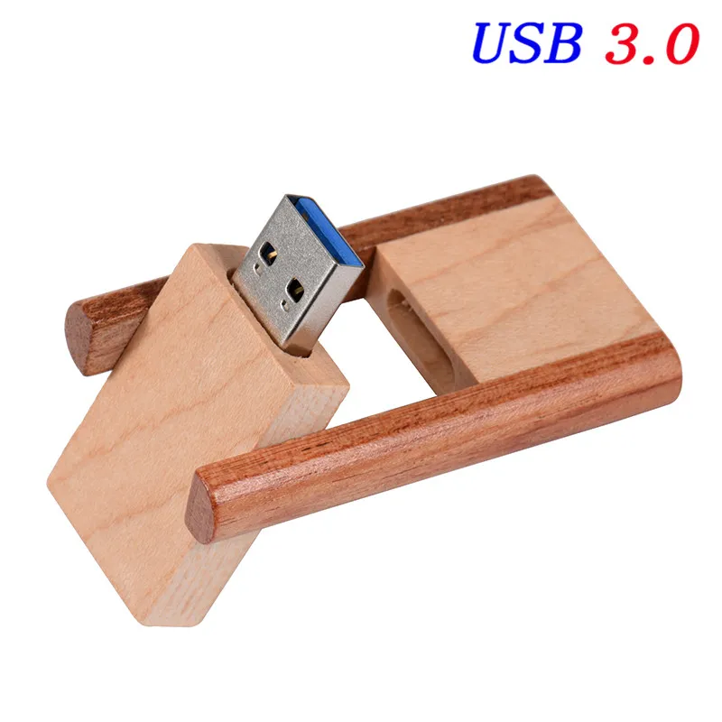 JASTER свадебные подарки деревянный USB флэш-накопитель орех USB 3,0 деревянный логотип гравировка usb палка - Цвет: red wood
