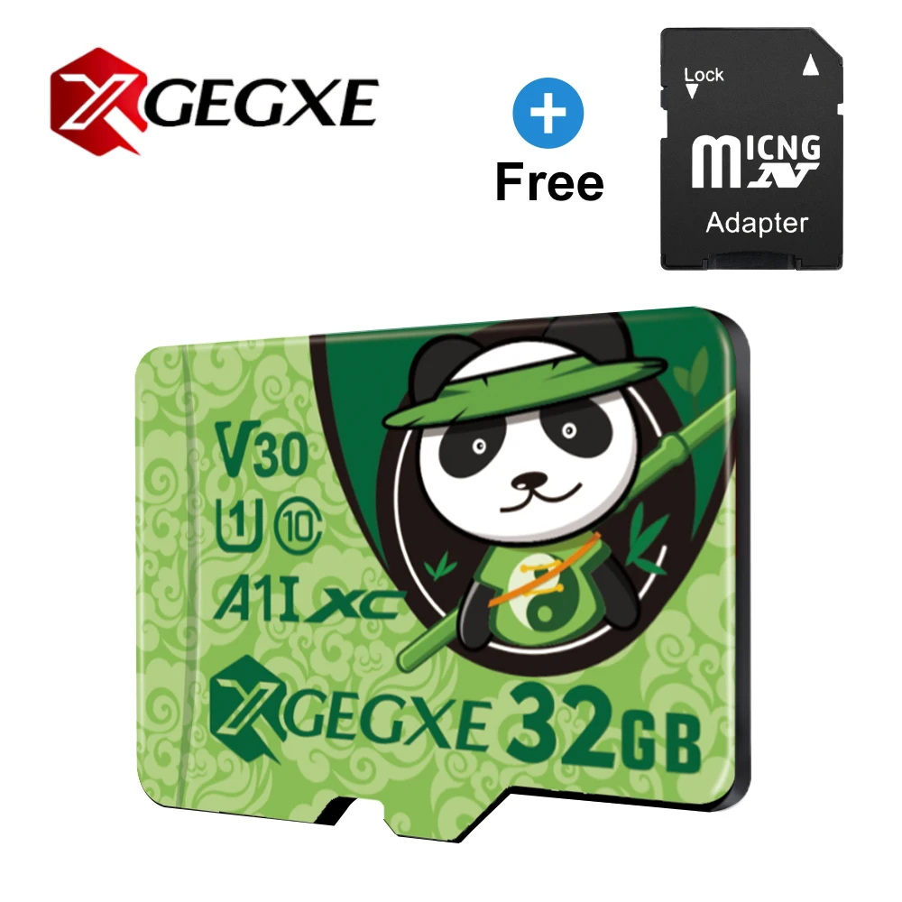 XGEGXE 32 ГБ Micro SD карта класс 10 карта памяти 256 ГБ 128 Гб 64 ГБ 16 ГБ 8 ГБ TF карта высокая скорость для камеры - Емкость: 32G-gift Adapter