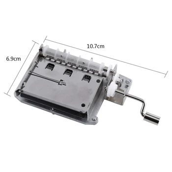 

New 30-Note Tapes Hand Crank Music Mechanical Musical Box With Hole Puncher 3 Strips Tapes Create Your Own Music Diy Music Box