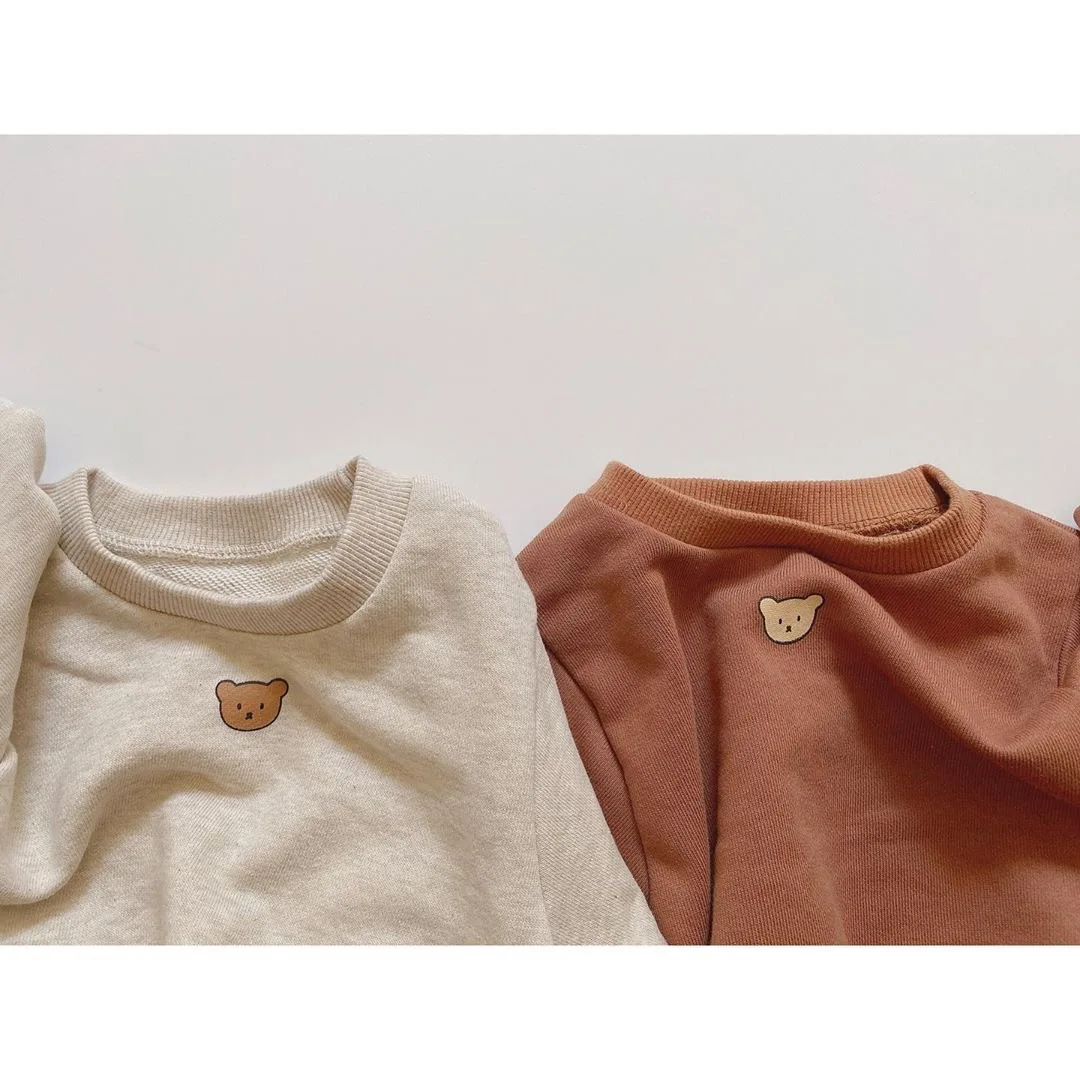 Осень 2020 Одежда для новорожденных мальчиков и девочек боди с принтом медведя