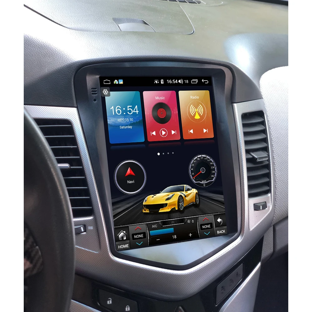 Автомагнитола Kaudiony мультимедийный проигрыватель на Android 11 для Chevrolet Cruze 10 4 дюйма с