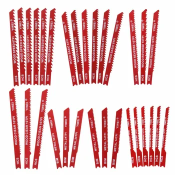 

30pcs Assorted Steel U-shank Jigsaw Blade Set Fitting For Plastic Wood Jig Saw Tool High Quality