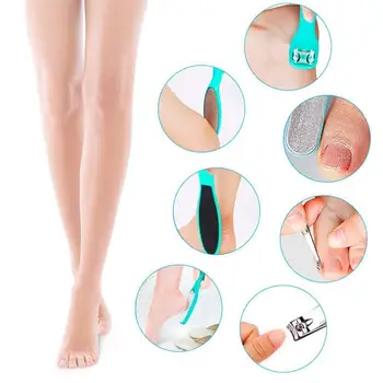 

8Pcs/Set Manicure Foot Care File Set Dead Hard Skin Callus Care Rasp Tools Feet Scraper Remover Stainless Pedicure Kit Tool T1H3