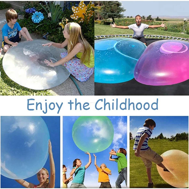120CM Outdoor Soft Air Water Filled Bubbles Ball Blow Up Balloon Toy Fun  party game gift for kids inflatable balls Magic toy|Toy Balls| - AliExpress