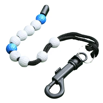 

Remenber Beads Aid Portable Putt Nylon Training Professional Counter Chain Durable Golf Score With Clip