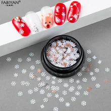 3/9 стиль ногтей Снежинка белый блеск ломтик аксессуары DIY 3D Советы Украшение инструмент Гель-лак для УФ-лампы блесток Рождественский маникюр