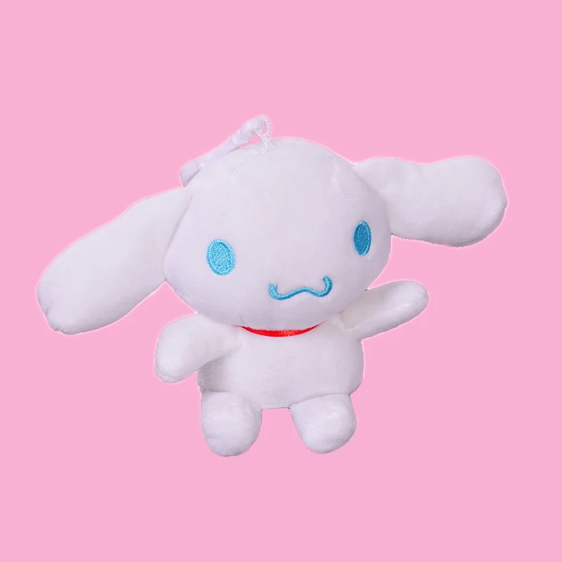 

kawaii Cute Cartoon Anime Cinnamoroll dog plush keychain soft doll Bag Pendant Stuffed Plush Toys for kids children girls gift