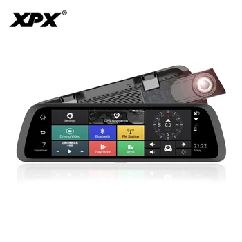 

XPX Car dvr Mirror Registrar 10" Full HD OLED Dash Cam 4k fullscreen LDWS Rearview camera GPS Android Car camera Rearview mirror