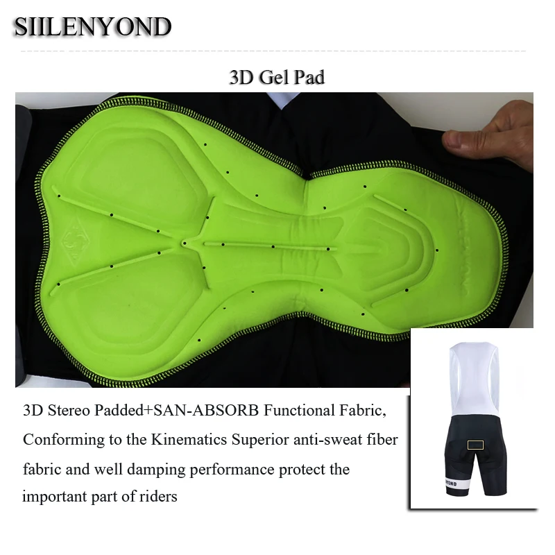 Siilenyond велосипедные шорты Pro с 3D подкладкой, мужская летняя спортивная одежда для горного велосипеда, шоссейного велосипеда, триатлона, шорты Culotte ciclismo