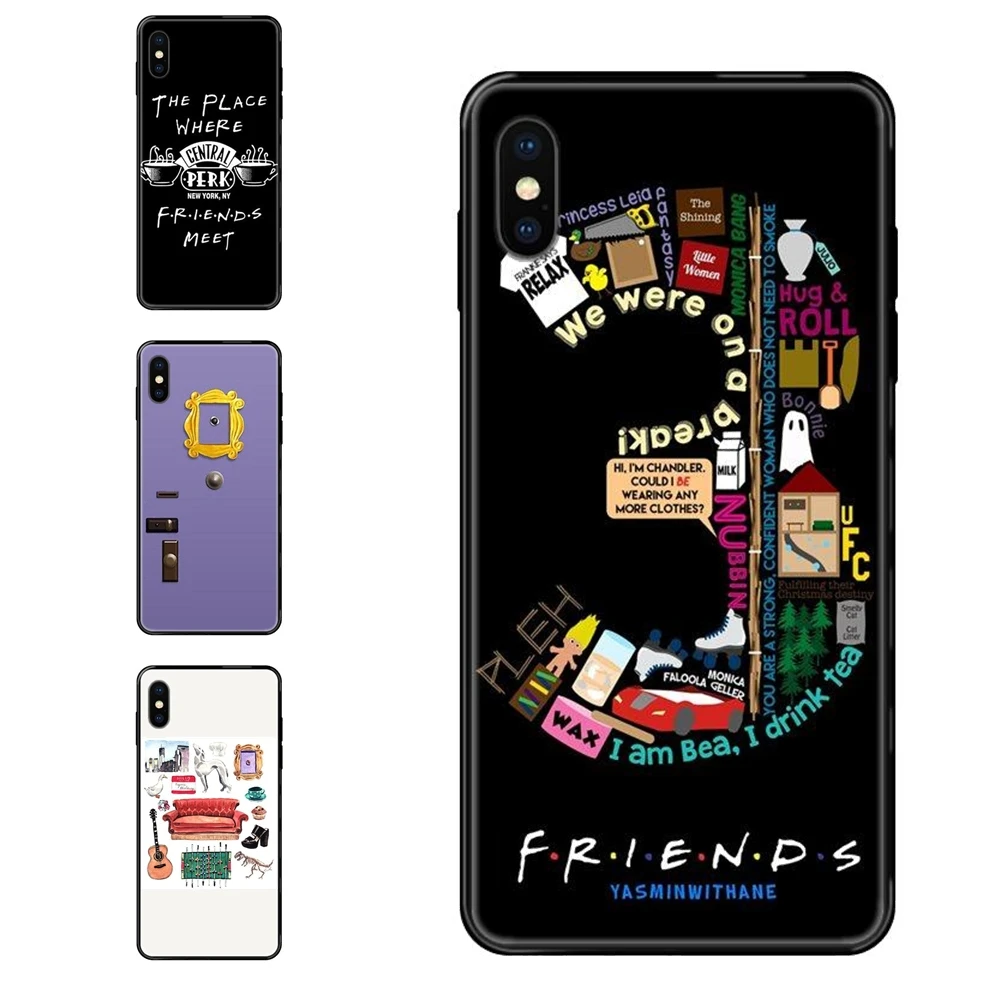 For Samsung Galaxy Note 4 8 9 10 20 Plus Pro Ultra J6 J7 J8 M30s M80s 2017 2018 Black Soft TPU Fashion Original Prix Friends | Мобильные