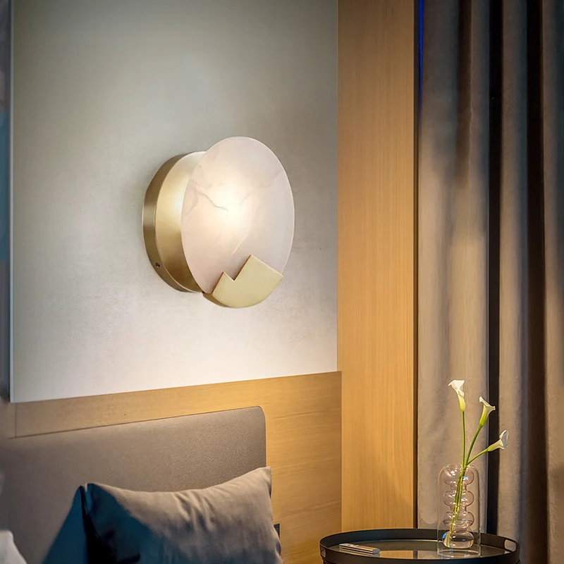 

Post Modern Line Wall Lamp Minimalism Nordic Glass Ball Led Wall Sconce Light Fixtures Bathroom Bedside Mirror Lights Loft Decor