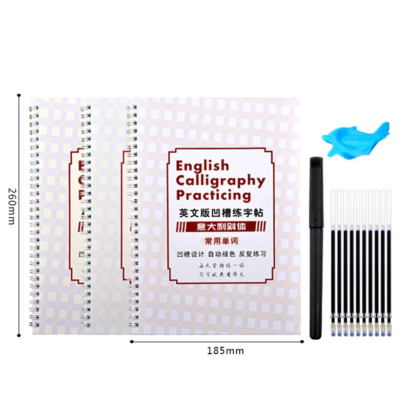 Calligraphy: Practice Workbook 6x9 50 paged calligraphy practice notebook  exercise book - 25 pages of slant grid and 25 pages for c (Paperback)