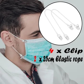 

Durable Firm Plastic Clip Camisole Stabilizer 4 Clip 2 Elastic Rope Adjustable Non Toxic PP Material 2x Elastic Rope 4x Clip #2