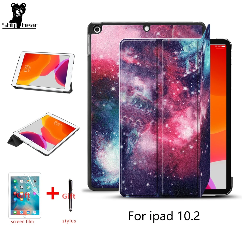 Чехол для iPad 10,2, чехол для iPad 7 поколения, 10,2 дюймов,, умный планшет, funda capa для iPad 7+ защита экрана